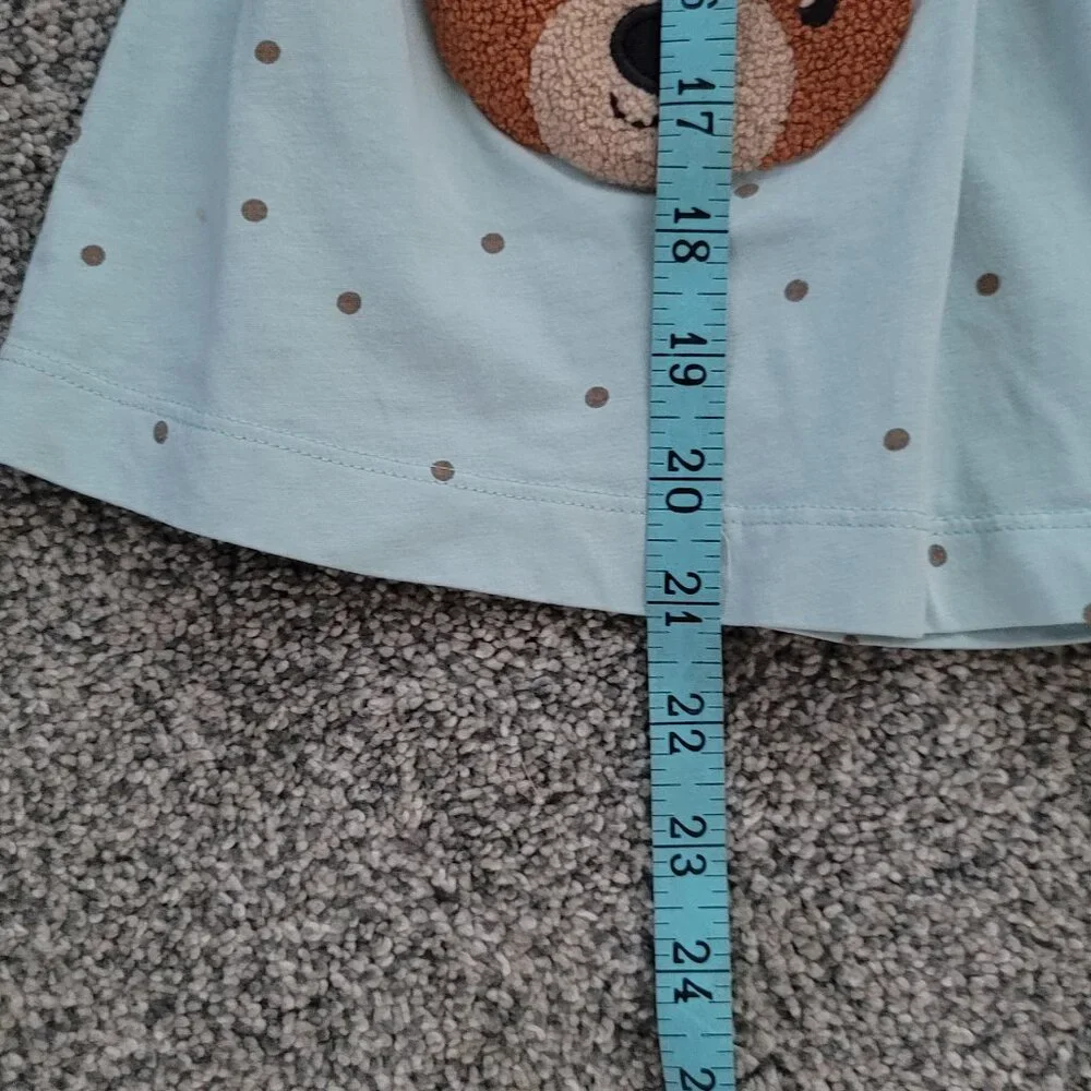 Girls Next Green Long Sleeve Dress with Bears 4-5 Years